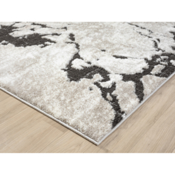 Eleanor Modern Embossed Contemporary Living Room Area Rug - Abstract Design Rug - Mocha / 230cm - thumbnail 4