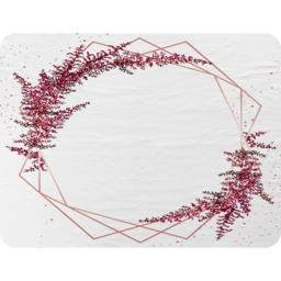 Pink Flower And Geometric Shapes Blanket - Pink - thumbnail 2