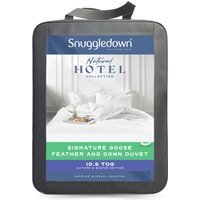 Snuggledown Hotel Goose Feather  Down 10.5 Tog Duvet - White / Single