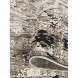 Mayfair Living Room Area Rug Metallic Sheen Contemporary Modern Damask Design - Grey / 170cm - thumbnail 4