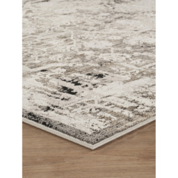 Mayfair Living Room Area Rug Metallic Sheen Contemporary Modern Damask Design - Grey / 170cm - thumbnail 5