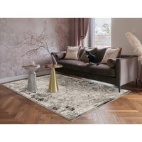 Mayfair Living Room Area Rug Metallic Sheen Contemporary Modern Damask Design - Grey / 170cm - thumbnail 1
