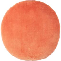 Velvet Round Cushion - Burnt Orange - thumbnail 5