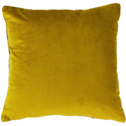 Empire Velvet Jacquard Cushion - Teal-Gold - thumbnail 4