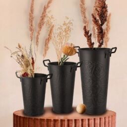 The Mia - Black Vase - Black - thumbnail 2