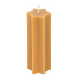 Gold Starry Night Taper Candle Festive Unscented Dazzling Decor - Orange - thumbnail 3