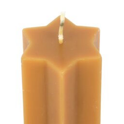 Gold Starry Night Taper Candle Festive Unscented Dazzling Decor - Orange - thumbnail 5