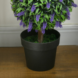 HOMCOM Artificial Lavender Flower Tree - Green / 20cm - thumbnail 2