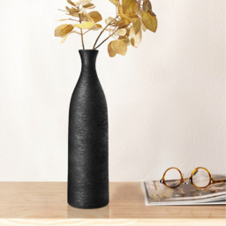 Ceramic Flower Vase - Black - thumbnail 4