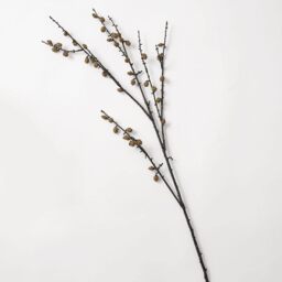 Artificial Single Mini Pinecone Spray Flower Stem L50cm - Brown - thumbnail 2