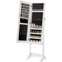 SONGMICS Full-Length Mirror Jewellery Cabinet - White - image 1