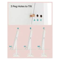 SONGMICS Full-Length Mirror Jewellery Cabinet - White - thumbnail 5