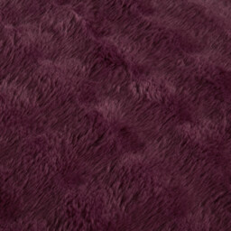 Aurora Soft Faux Fur Duvet Set - Berry / King - thumbnail 3