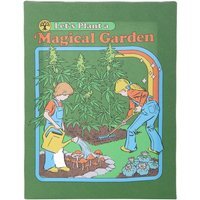 Magical Garden Canvas Plaque by Steven Rhodes, 19x25cm - Green
