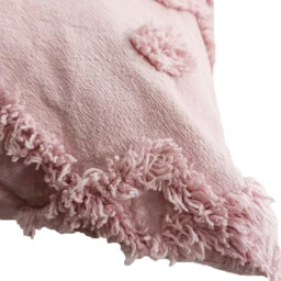 Shabby Chic Tuft Cushion - Mauve - thumbnail 3