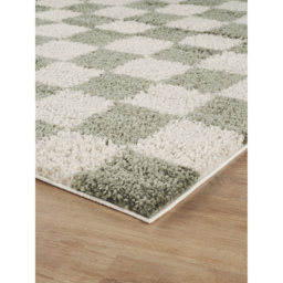 Chester Modern Living Room Shaggy Area Rug - Sage / 290cm - thumbnail 2