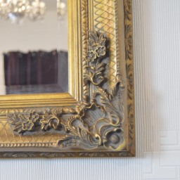 MirrorOutlet Abbey Gold Antique Style Rectangle Wall Mirror 110 X 79cm - Gold - thumbnail 2