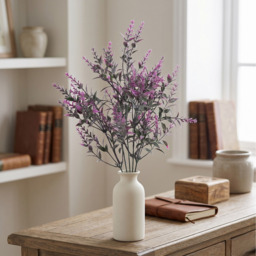 Artificial Silk Lavender Lilac Bunch H33cm - Lilac - thumbnail 2