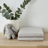 Martex Baby Pram Fitted Sheet Grey - Grey - image 1