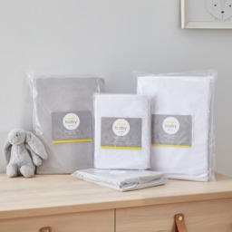 Martex Baby Pram Fitted Sheet Grey - Grey - thumbnail 5