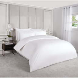 Highams 220 Thread Count Hotel Luxury Premium Quality Cotton Soft Duvet Cover - White / Single / 400 - thumbnail 4