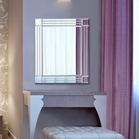MirrorOutlet Rydal Triple Edge Square Corners Mirror 68 x 59 - All glass - image 1