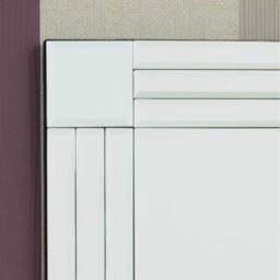 MirrorOutlet Rydal Triple Edge Square Corners Mirror 68 x 59 - All glass - thumbnail 3