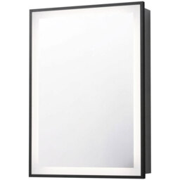 Bathroom Mirror Cabinet with Lights and Shaver Socket - Sliver - thumbnail 2
