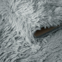 Supersoft Shaggy High Pile Rug - Silver / 120x170 - thumbnail 3