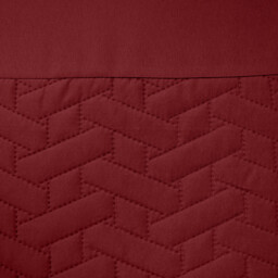Soft Touch Pinsonic Quilted Geo Duvet Cover and Pillowcase Set - Red / King - thumbnail 2