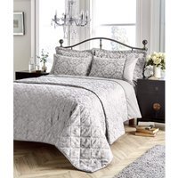 Savoy Woven Jacquard Duvet Set - Grey / Superking