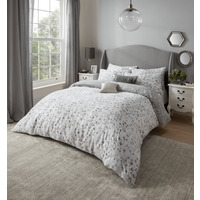 Delilah Silver Animal Print Reversible Duvet set - Silver / 260cm - thumbnail 1
