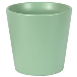 Ceramic Indoor Matt Sage Green Plant Pot - 12cm - thumbnail 5