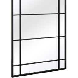 The Tabula Black Window Style Garden Mirror - Black - thumbnail 4