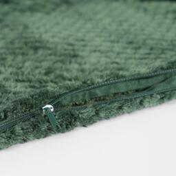 Pack Of Waffle Fleece Cushion Covers - Forest Green / 2 - thumbnail 3