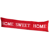 Luxury Chenille Home Sweet Home Draught Excluder - Red