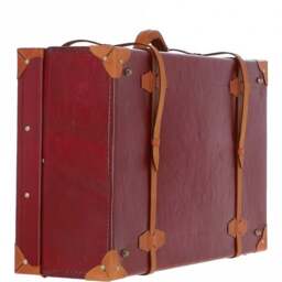 Ashwood Vintage Large Leather Trunk VIN 26 - Red - thumbnail 2