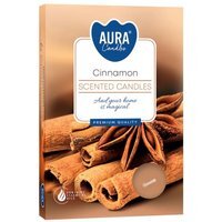 Set of 6 Scentedights Cinnamon - Brown