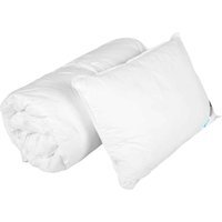 Homescapes Kids 10.5 Tog Goose Feather Duvet Pillow Set - White - image 1