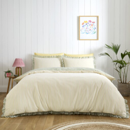 Felicity Frill Duvet Set - Green / Single - thumbnail 2