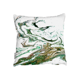 Green  Gold Marble Outdoor Cushion - Green / 60cm - thumbnail 2