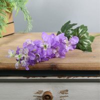 Silk Arundel Garden Delphinium Stem 77cm - Lavender