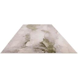 Zephyr Green Metallic Lustre Rug - Green / 170cm - thumbnail 5