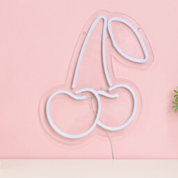 Cherry Neon Sign - Red and Green - thumbnail 2