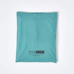 200 Thread Count Egyptian Cotton Flat Sheet - Teal / Double - thumbnail 4