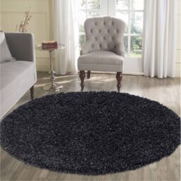 Desire Rugs Plain Living Room Fluffy Shaggy Area Rugs - Anthracite / 60x110 - thumbnail 3