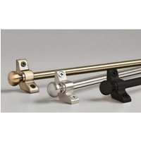 Premium Metal Stair Rod Set (72.5 cm x 10 mm) - Ball End Finials - Satin Silver / 5kg