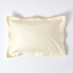 1000 Thread Count Egyptian Cotton Oxford Pillowcase - Cream - thumbnail 2