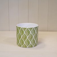 Rustic Sage Leaf Pot Plant pot - Pale Green