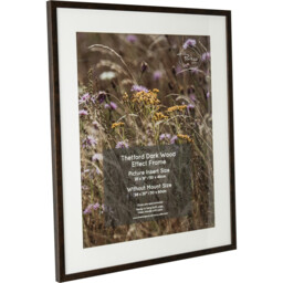 Thetford Dark Wood Effect Frame - Brown / 24 x 20in - thumbnail 2